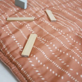 Pomarańczowa mata do zabawy dla dzieci Nepo Terracotta – Nattiot
