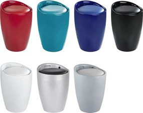 Pufa CANDY GREY - kosz na pranie, 2w1, WENKO