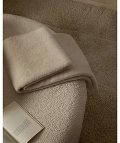 Kremowy koc z mieszanki wełny 130x170 cm Hura – Kave Home