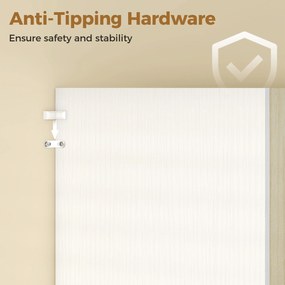 HOMCOM Szafka kuchenna 170 cm, nowoczesna szafa z otwartą półką, regulowane półki, wygląd drewna naturalnego | Aosom PL