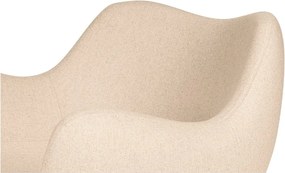 Beżowy wełniany fotel RM58 – noo.ma