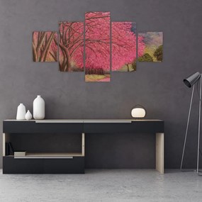 Obraz kwitnących drzew (125x70 cm)