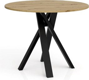 Stół do jadalni Ivo z okrągłym blatem 90 cm