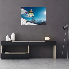 Obraz - Snowboardzista (70x50 cm)