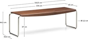 Brązowa ławka Tarsel – Kave Home