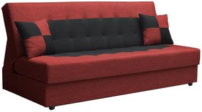 Wersalka rozkładana czerwony + czarny E5-L40