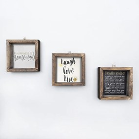 Tabliczka 15x15 cm Mottos – Evila Originals