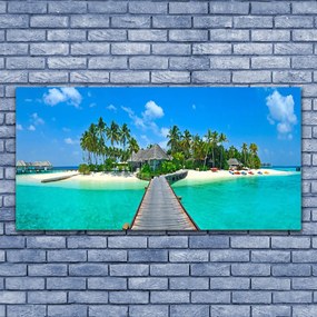 Obraz Canvas Tropikalna Plaża Palmy