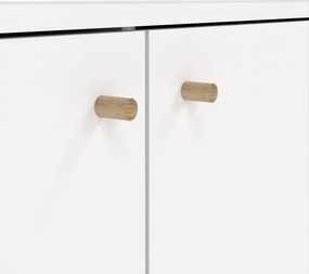 Komoda z szafką i szufladami Bodo 2+3 biały mat