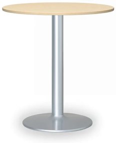 Stolik konferencyjny FILIP II, średnica 80 cm, szara podstawa, brzoza