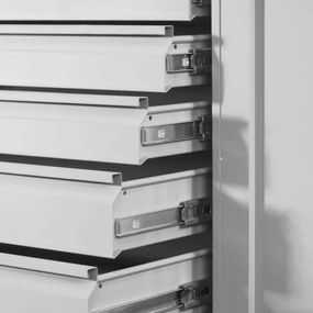 Szafa warsztatowa DAREK, 920 x 1850 x 500 mm, szara