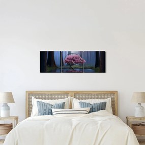 Obraz - Magiczna noc (z zegarem) (90x30 cm)