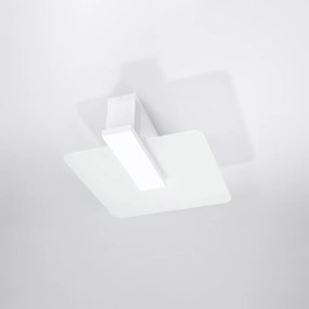 Biała lampa sufitowa ze szklanym kloszem 40x47.5 cm Parola – Nice Lamps