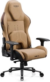 Fotel gamingowy materiałowy Diablo X-One Prime Normal Size, Camel Brown