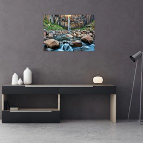 Obraz - Wodospad Svartifoss, Islandia (70x50 cm)