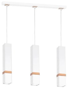 Żyrandol na lince VIDAR 3xGU10/25W/230V biały
