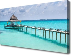 Duży obraz na płótnie Most nad Morskim Brzegiem