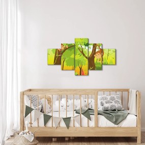 Obraz - Małpy (125x70 cm)
