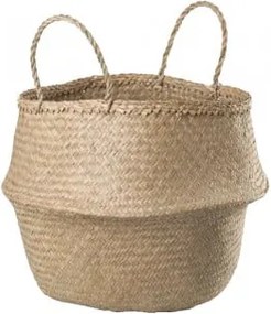 Kosz Z Trzciny Kahs Ø40 X 38 Cm & Natural - Sklum