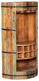 Szafka na wino z drewna z recyklingu liczba butelek 8, 60x115 cm Kaveri – Interia Home &amp; Living