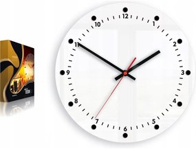 Zegar ścienny okrągły klasyczny z cichym mechanizmem na ścianę akrylowy