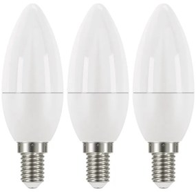 Zestaw 3 żarówek LED EMOS Classic Candle Warm White, 5W E14
