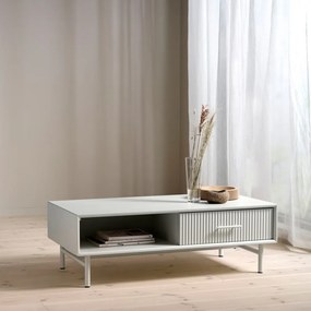 Jasnoszary stolik 60x120 cm Palma – Unique Furniture
