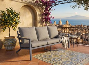 Sofa ogrodowa 3-osobowa MISTERIOSO wygodna kanapa na balkon 190cm