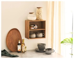 Wielopoziomowa półka z litego drewna dębowego w naturalnym kolorze 18 cm Townsville – House Nordic