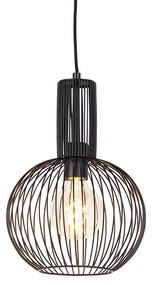 Designerska lampa wisząca czarna - Wire WhiskDesignerski Oswietlenie wewnetrzne