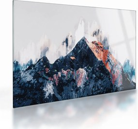 Obraz na szkle - Abstrakcyjna góra (70x50 cm)
