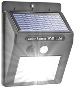 Lampa solarna led czujnik ruchu zmierzchu ścienna