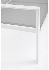 Biały aluminiowy zestaw mebli ogrodowych dla 4 osób Kallen – Bizzotto