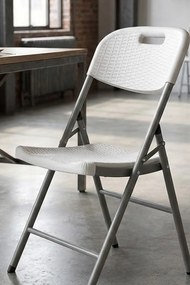 Zestaw 6 krzese z efektem rattanu z ywicy