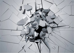 Obraz na szkle - abstrakcja 3D (70x50 cm)