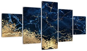 Obraz - Ciemnoniebieski marmur (125x70 cm)