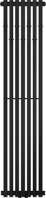Mexen Flux grzejnik łazienkowy dekoracyjny 1500 x 340 mm, 630 W, czarny - W127-1500-340-00-70