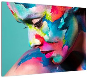 Obraz na szkle - Body art (70x50 cm)