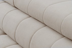 Narożnik Nardo L z funkcją spania lewostronny - beżowy plusz Pretty 03