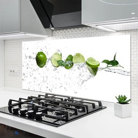 Panel Szklany Orzeźwiająca Limonka w Wodzie