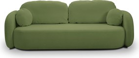 Masseno Sofa AMICO z funkcją spania i pojemnikiem na pościel, Rozkładana sofa - Zielony, SICURO 20