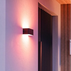 Eglo 901956 - LED RGBW ściemnialny zewnętrzny kinkiet SANIA-Z LED/10W/230V IP55 czarny