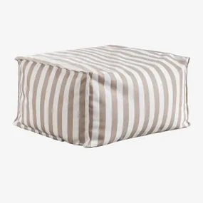 Puf Prostokątny 75x65 Cm Do Sofy Modułowej W Tkaninie Sandel Orzech Laskowy Brązowy - Sklum