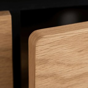 Szafka RTV do Salonu Trzydrzwiowa BECK 160 cm Dąb Nowoczesna