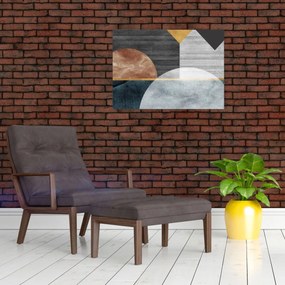 Obraz - Kształty i tekstury (70x50 cm)