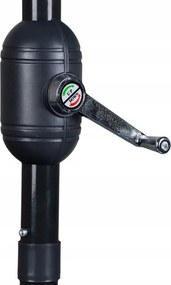 Parasol ogrodowy boczny UM016 - składany, przyścienny, zielony