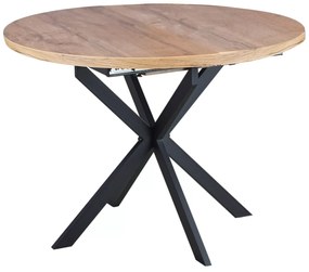 Rozkładany stół jadalniany GASTON 100(135)X100 cm, dekor dąb artisan