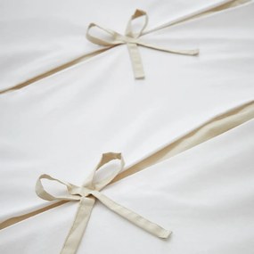 Biała pościel dwuosobowa 200x200 cm Milo Bow – Catherine Lansfield