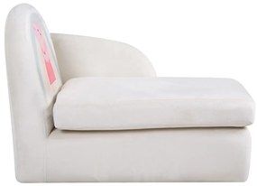 Biała aksamitna sofa dla dzieci 75 cm Peppa Pig – Roba
