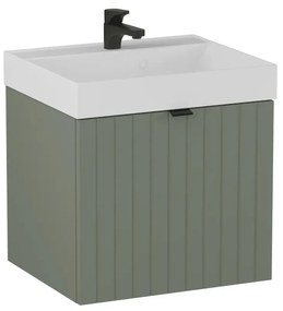 Szafka pod umywalkę HARMO 50 cm szaro-zielony półmat KROFAM